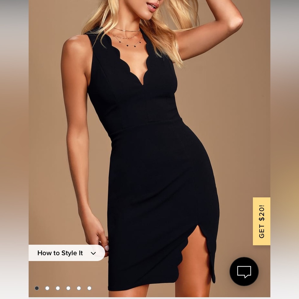 Lulus NWT Black Dress